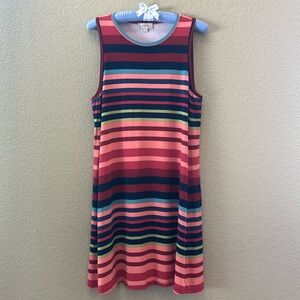 LOFT Outlet Striped Sleeveless Swing Dress, Sz XL, So fun for summer!